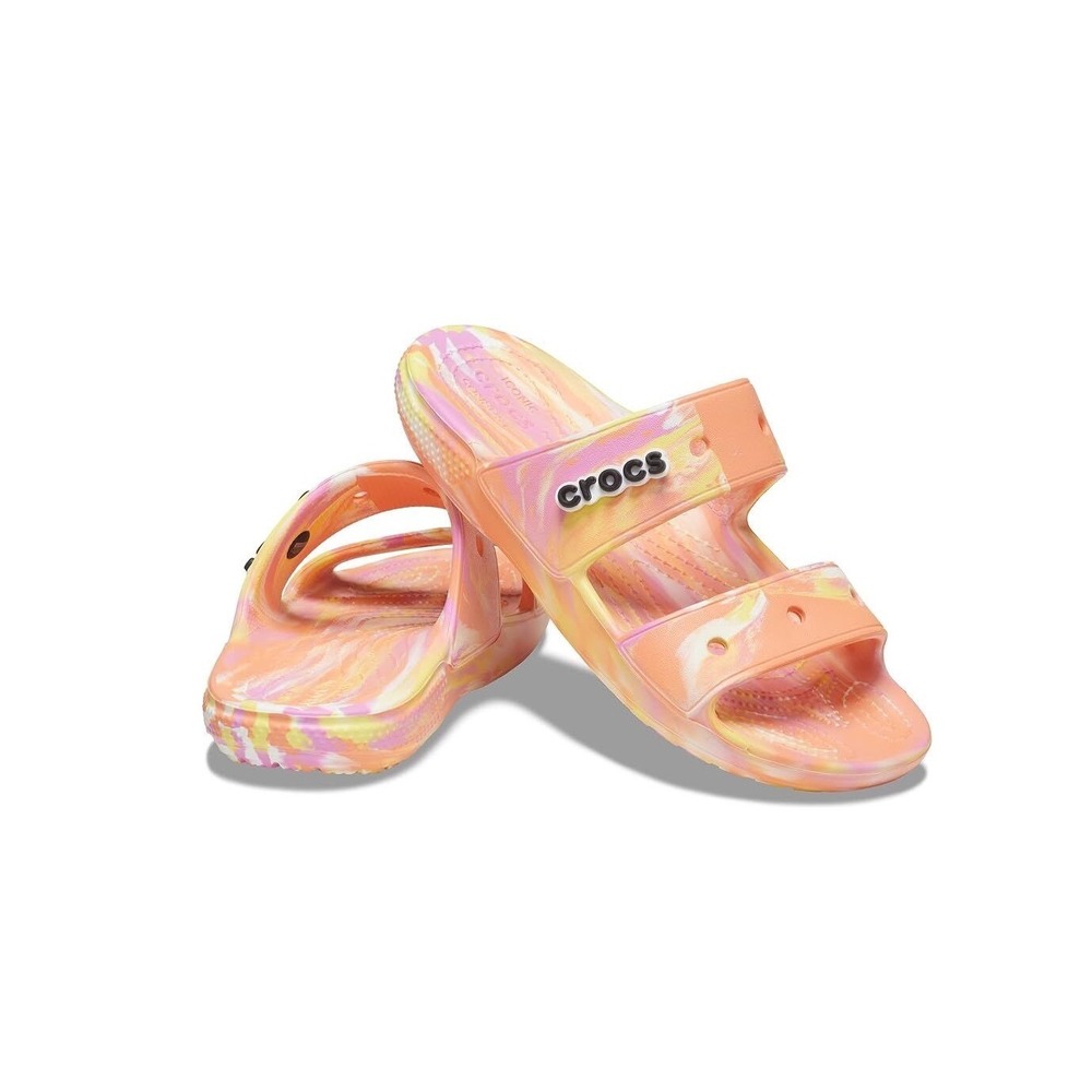 Crocs Sandals Womens 7 Mens 5 Slip On Two Strap Slides Casual